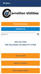 Mobile Screenshot of carrolltonutilities.com